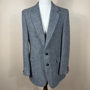 Harris Tweed Mens Tweed Wool Blazer Kroth Menswear Size 40R Preppy Academia